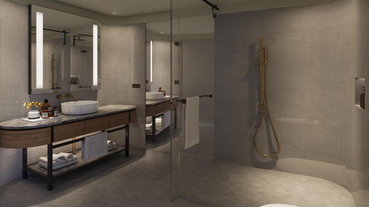 Crystalbrook Kingsley Hotel Newcastle Exterior foto Bathroom