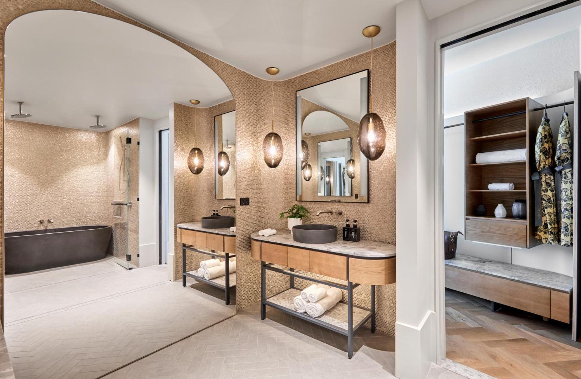 Crystalbrook Kingsley Hotel Newcastle Exterior foto Bathroom